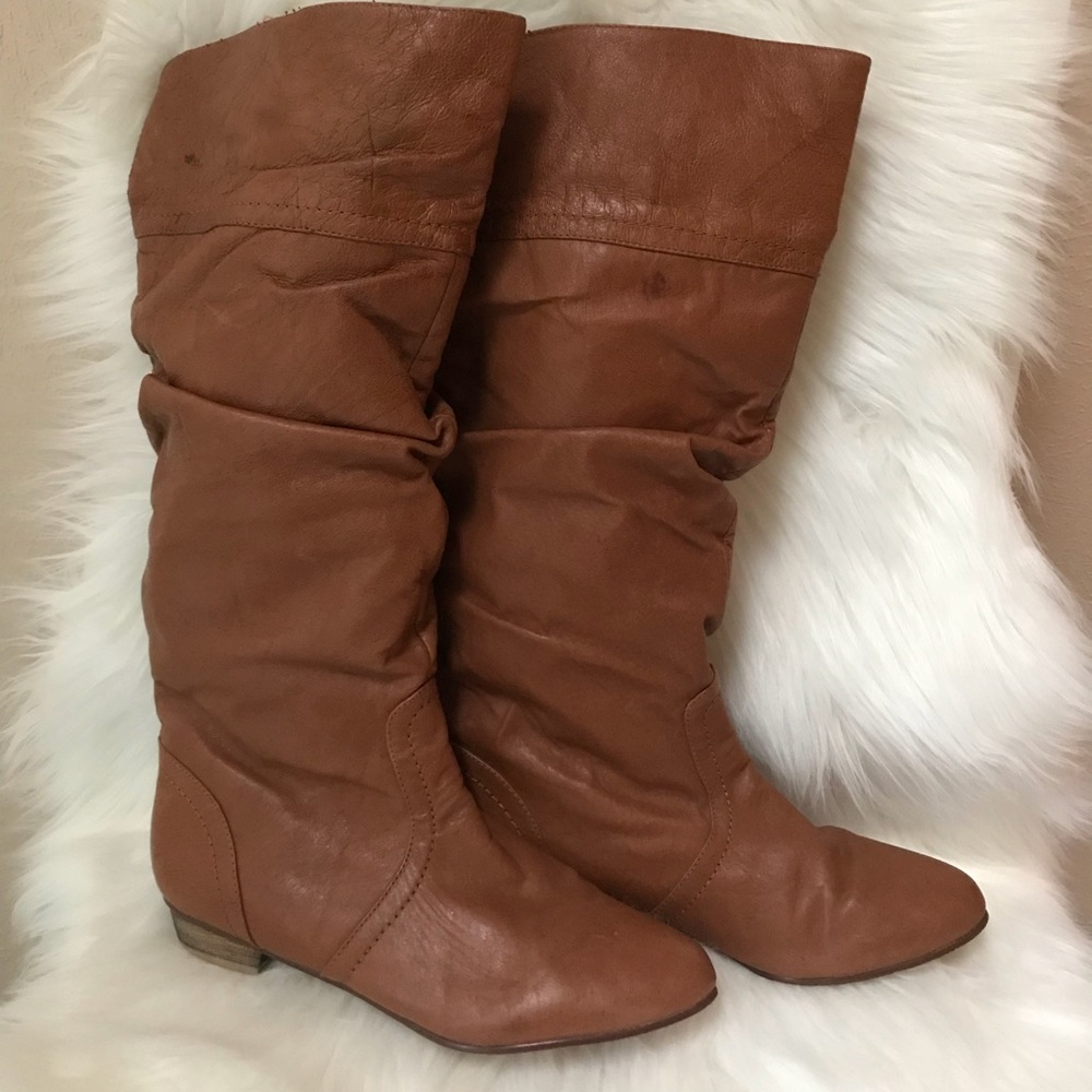 Steve Madden cognac Candence boots.